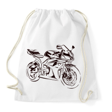 PRINTFASHION cbr600rr fekete - Sportzsák, Tornazsák - Fehér tornazsák