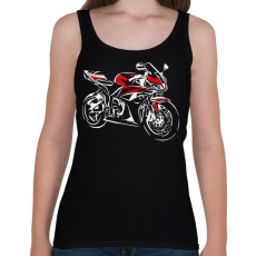 PRINTFASHION cbr600rr pirosfehér - Női atléta - Fekete