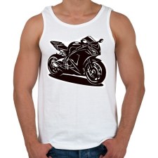 PRINTFASHION cbr firebla - Férfi atléta - Fehér atléta, trikó