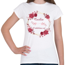 PRINTFASHION Cecília - Női póló - Fehér női póló
