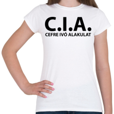 PRINTFASHION Cefre ivó alakulat fekete - Női póló - Fehér
