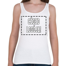 PRINTFASHION Céged logója! - Női atléta - Fehér