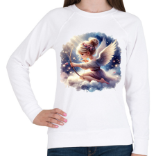 PRINTFASHION Célba vettelek - Női pulóver - Fehér női pulóver, kardigán