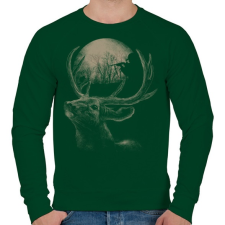 PRINTFASHION Célkereszt - Férfi pulóver - Sötétzöld férfi pulóver, kardigán