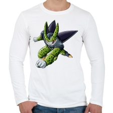 PRINTFASHION Cell - Férfi hosszú ujjú póló - Fehér férfi póló