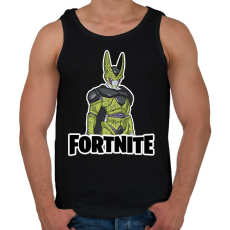 PRINTFASHION Cell - fortnite - Férfi atléta - Fekete