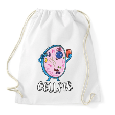 PRINTFASHION Cellfie - Sportzsák, Tornazsák - Fehér tornazsák