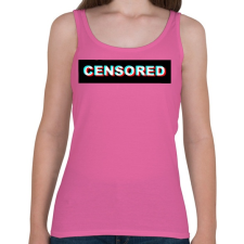 PRINTFASHION Censored - Női atléta - Rózsaszín női trikó