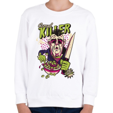 PRINTFASHION Cereal killer - gasztro horror - Gyerek pulóver - Fehér gyerek pulóver, kardigán