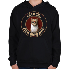 PRINTFASHION Ch ch ch... - Gyerek kapucnis pulóver - Fekete gyerek pulóver, kardigán