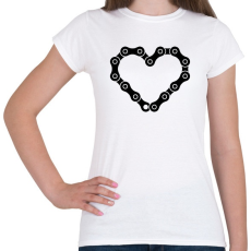 PRINTFASHION Chain heart  - Női póló - Fehér
