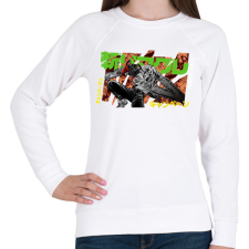 PRINTFASHION Chainsaw Man - Női pulóver - Fehér női pulóver, kardigán