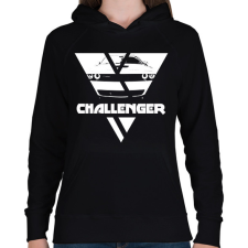 PRINTFASHION Challenger Triangle - Női kapucnis pulóver - Fekete női póló