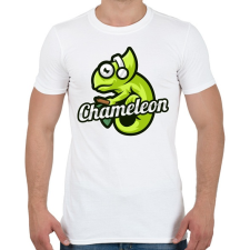 PRINTFASHION Chameleon - Férfi póló - Fehér férfi póló
