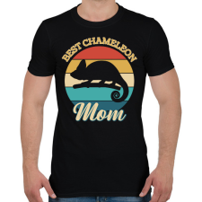 PRINTFASHION Chameleon Mom - Férfi póló - Fekete férfi póló