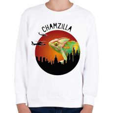 PRINTFASHION Chamzilla - Gyerek pulóver - Fehér