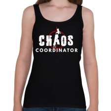 PRINTFASHION CHAOS COORDINATOR - Női atléta - Fekete női trikó
