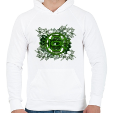 PRINTFASHION chaos design - Férfi kapucnis pulóver - Fehér férfi pulóver, kardigán