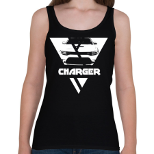 PRINTFASHION Charger Triangle - Női atléta - Fekete női trikó