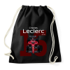 PRINTFASHION Charles Leclerc 16 autóversenyző - fehér felirat - Sportzsák, Tornazsák - Fekete