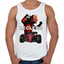 PRINTFASHION Charles Leclerc - Férfi atléta - Fehér atléta, trikó