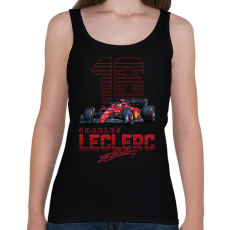 PRINTFASHION Charles Leclerc - Női atléta - Fekete