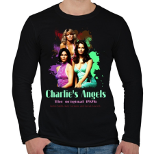 PRINTFASHION Charlie's angels 1976 - Férfi hosszú ujjú póló - Fekete férfi póló