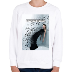 PRINTFASHION Charlotte de Witte - Gyerek pulóver - Fehér