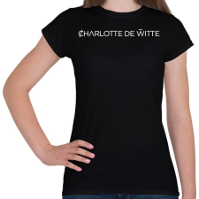 PRINTFASHION Charlotte de Witte - Női póló - Fekete női póló