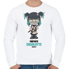 PRINTFASHION Charlotte - Fortnite Season 8 - Férfi pulóver - Fehér férfi pulóver, kardigán