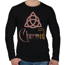 PRINTFASHION Charmed - Férfi hosszú ujjú póló - Fekete férfi póló