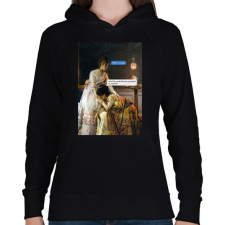 PRINTFASHION ChatGPT paródia - Női kapucnis pulóver - Fekete női pulóver, kardigán