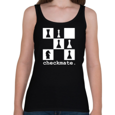 PRINTFASHION Checkmate. - Női atléta - Fekete