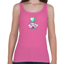 PRINTFASHION Cheer cica - Női atléta - Rózsaszín női trikó