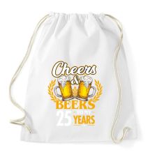 PRINTFASHION Cheers & Beers - 25 - Sportzsák, Tornazsák - Fehér tornazsák
