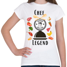 PRINTFASHION Chef Legend - Női póló - Fehér