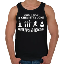 PRINTFASHION Chemistry joke (white) - Férfi atléta - Fekete atléta, trikó