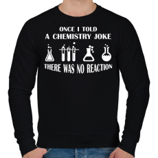 PRINTFASHION Chemistry joke (white) - Férfi pulóver - Fekete