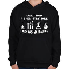 PRINTFASHION Chemistry joke (white) - Gyerek kapucnis pulóver - Fekete