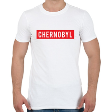 PRINTFASHION Chernobyl - Férfi póló - Fehér