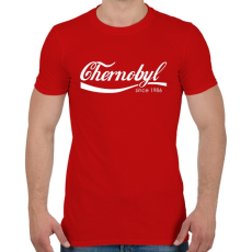 PRINTFASHION Chernobyl - Férfi póló - Piros