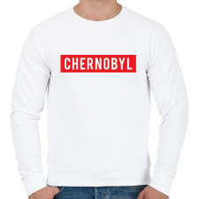 PRINTFASHION Chernobyl - Férfi pulóver - Fehér férfi pulóver, kardigán