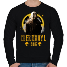 PRINTFASHION chernobyl - Férfi pulóver - Fekete férfi pulóver, kardigán
