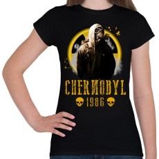 PRINTFASHION chernobyl - Női póló - Fekete