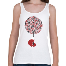 PRINTFASHION Cherry tree - Női atléta - Fehér