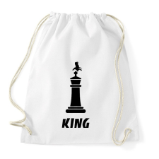 PRINTFASHION CHESS KING - Sportzsák, Tornazsák - Fehér tornazsák