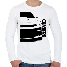 PRINTFASHION Chevrolet Camaro Half - Férfi hosszú ujjú póló - Fehér