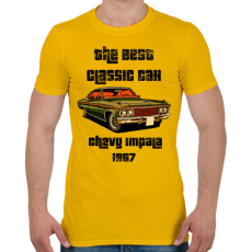 PRINTFASHION chevy impala 1963 - Férfi póló - Sárga