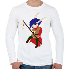 PRINTFASHION Chibi Elf lányka  - Férfi hosszú ujjú póló - Fehér férfi póló