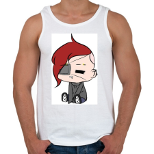 PRINTFASHION Chibi Victoria - Férfi atléta - Fehér atléta, trikó